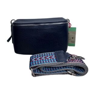 Crossbody bag, belt bag, “Amanu” 9x5 Black, Blue, Brown, Grey, Green.